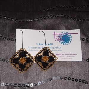 Handmade two tones earrings